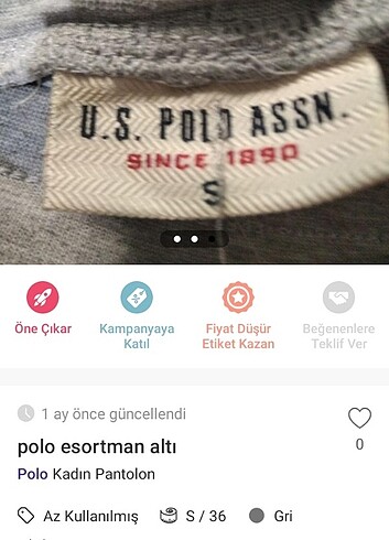 U.S Polo Assn. Esortman alti 