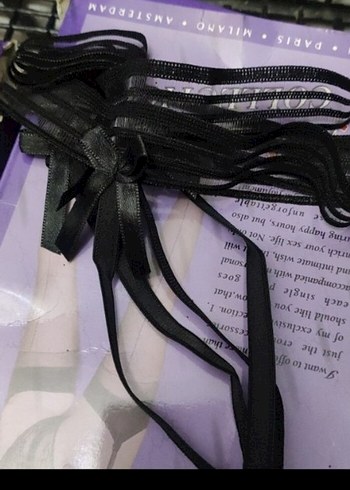 Erkek Siyah Gotik Bağcık - Görsel 2