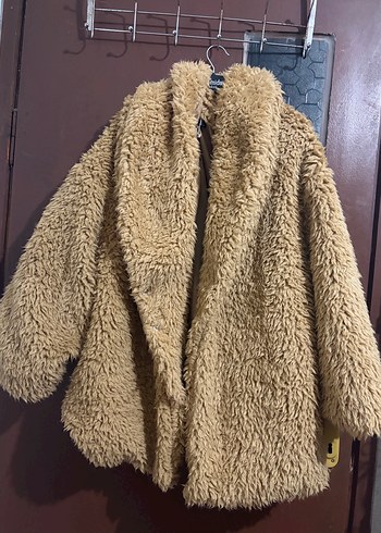 Kahverengi Kadın Peluş Ceket - Görsel 4