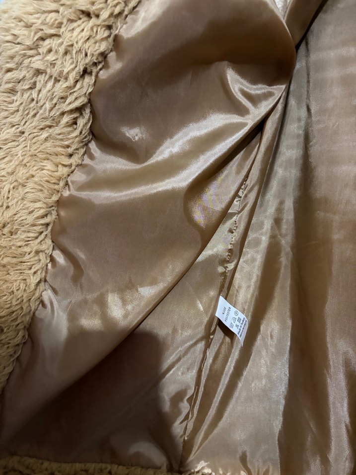 Kahverengi Kadın Peluş Ceket - Görsel 5