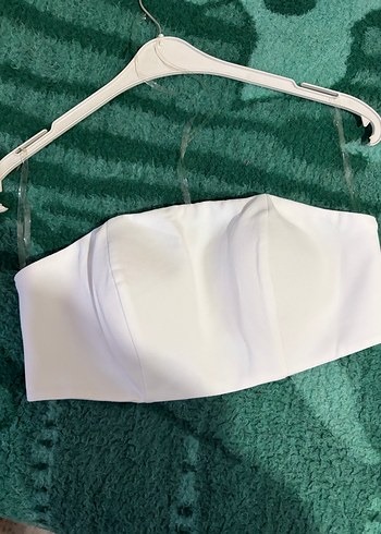 Beyaz Straplez Büstiyer - Görsel 2