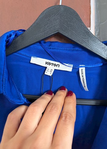 Saks Mavisi Kadın Elbise - Görsel 3