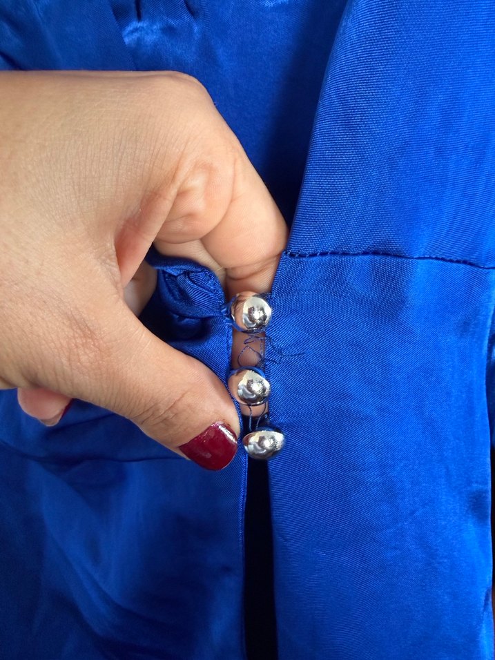 Saks Mavisi Kadın Elbise - Görsel 5