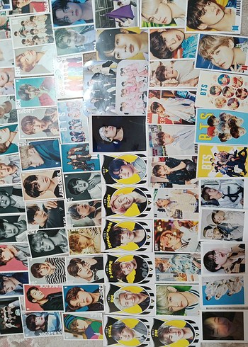BTS Kart Koleksiyonu (115 adet kart)+70 adet K-Pop kart hediye!