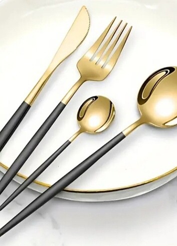 Beden 4 KİŞİLİK 16 PARÇA GOLD RENGİ TAKIM