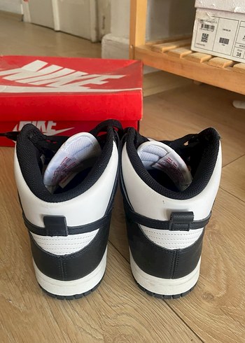 Nike Dunk Siyah Beyaz Bağcıklı Kadın Spor Ayakkabı - Görsel 3