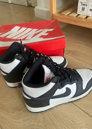 Nike Dunk Siyah Beyaz Bağcıklı Kadın Spor Ayakkabı - Görsel 2