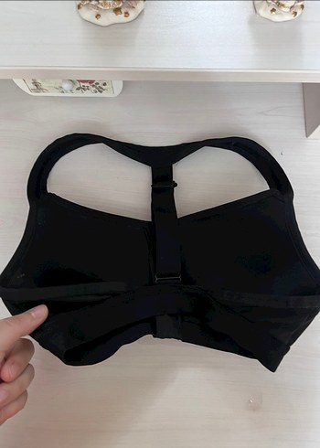 Penti Siyah Fermuarlı Biker Spor Sütyeni - Görsel 4