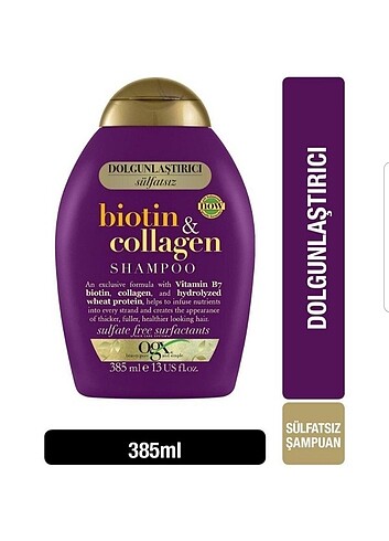 Ogx biotin ve kolejenli sampuan 
