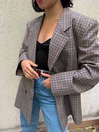 m Beden çeşitli Renk Vintage Blazer Ceket