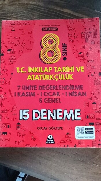8.sınıf inkılap tarihi 15 deneme örnek akademi 