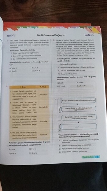  8. Sınıf İnkılap Tarihi Soru Bankası Örnek Akademi 