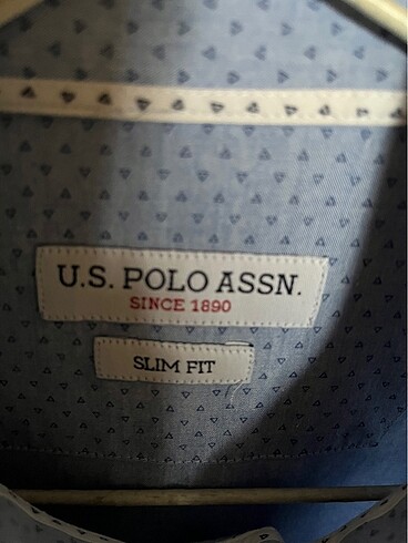 s Beden Polo Assn slim fit mavi erkek gömlek S beden