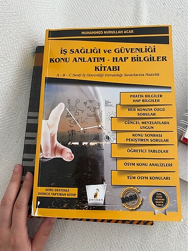 İŞ SAĞLIĞI VE GÜVENLİĞİ KONU ANLATIM HAP BİLGİLER KİTABI