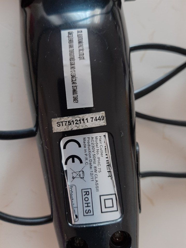 Gri Elektrikli Saç Kesme Makinesi - Görsel 5