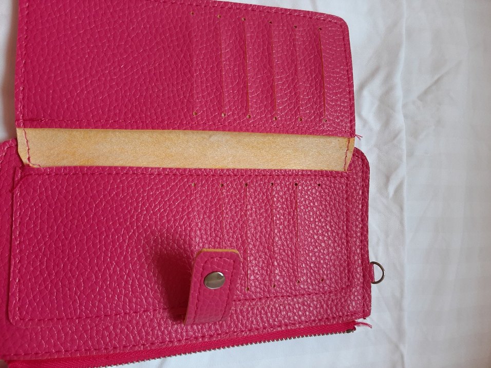 Pembe Deri Kadın Cüzdanı - Görsel 2