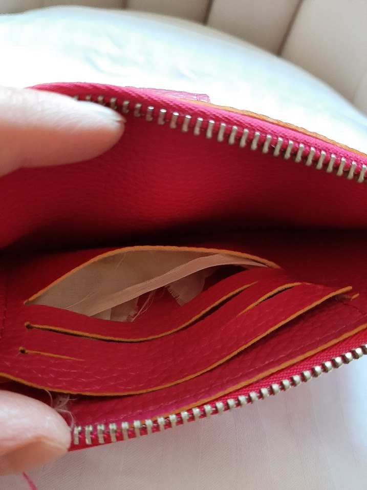 Pembe Deri Kadın Cüzdanı - Görsel 3