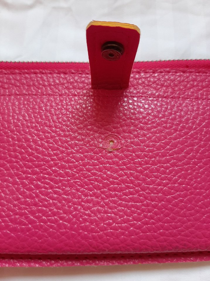 Pembe Deri Kadın Cüzdanı - Görsel 4