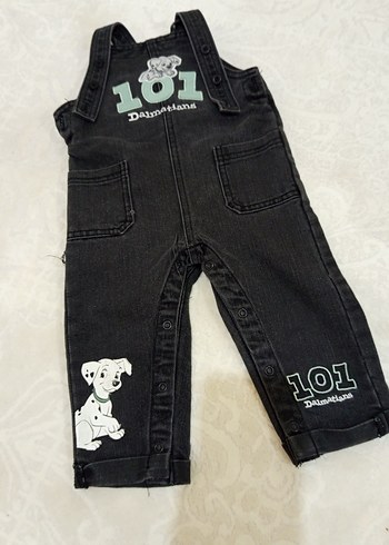 Erkek Çocuk Siyah Kot Askılı Tulum - Görsel 2