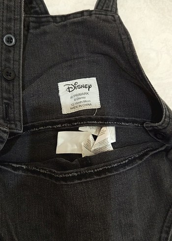 Erkek Çocuk Siyah Kot Askılı Tulum - Görsel 3