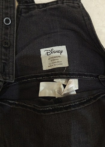 Erkek Çocuk Siyah Kot Askılı Tulum - Görsel 4