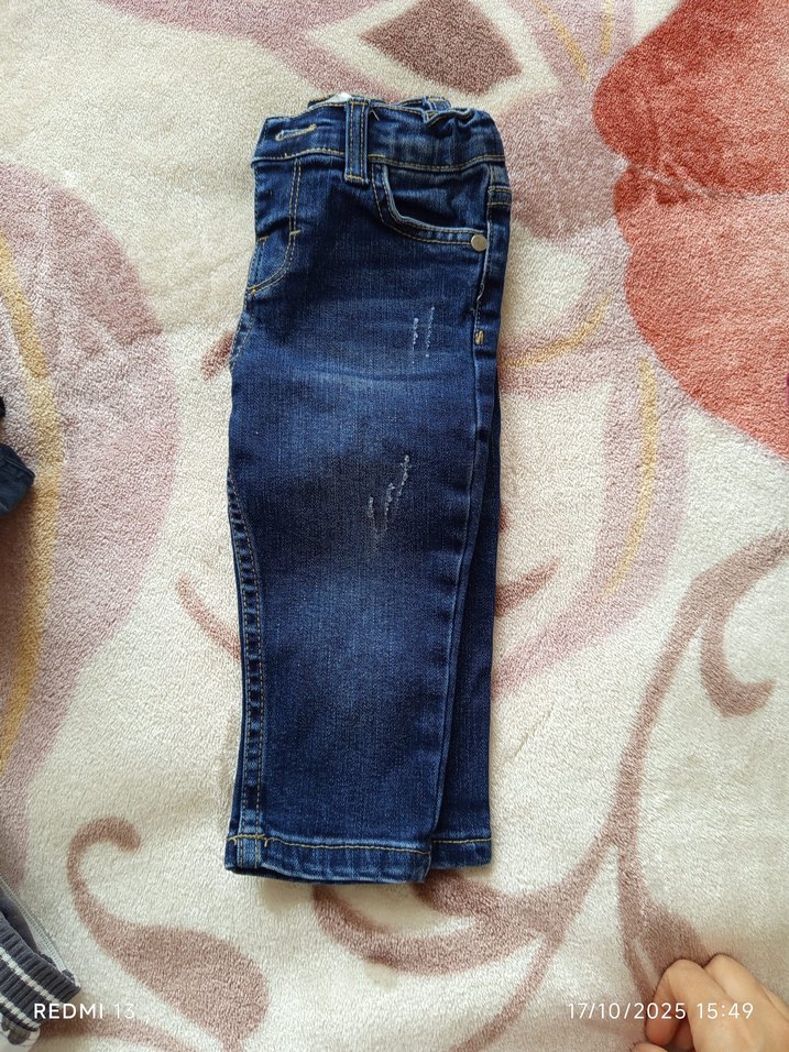 Erkek Çocuk Mavi Denim Pantolon - Görsel 2