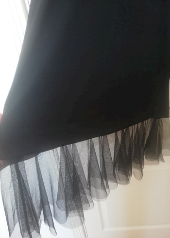 Diğer Setrms Uzun Kollu, İşlemeli Siyah Gotik Tunik