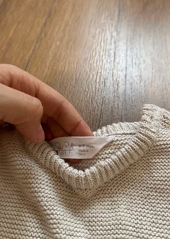 Zara Nakışlı Uzun Kollu Triko Bebek Takımı