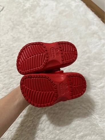 20 Beden kırmızı Renk Crocs çocuk terlik