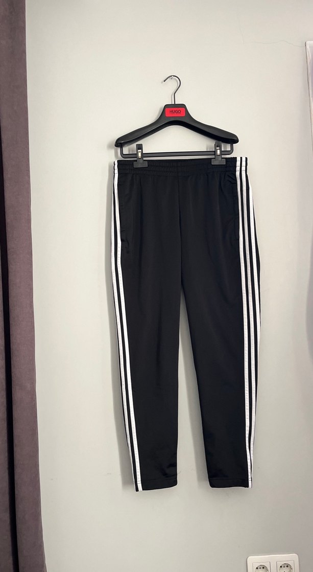 Siyah Çizgili  Eşofman Altı orijinal Adidas - Görsel 4