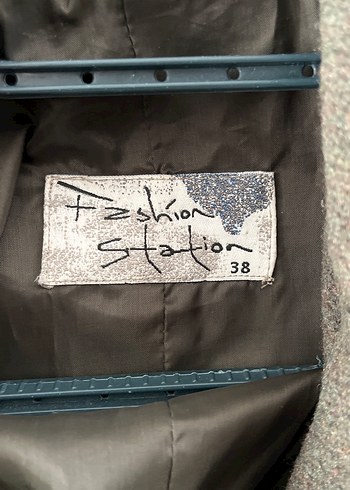 Düğmeli haki yeşil Kadın kaşe Kaban - Görsel 11