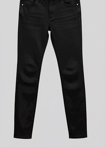 Siyah Kadın Denim Dar Kesim Jean - Görsel 4