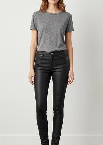 Siyah Kadın Denim Dar Kesim Jean - Görsel 2