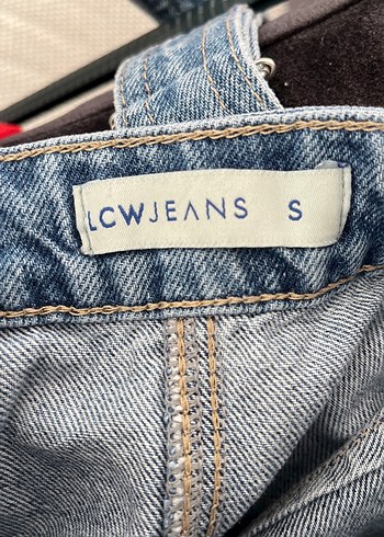 Düğmeli Mavi Kot Kısa elbise - Görsel 6