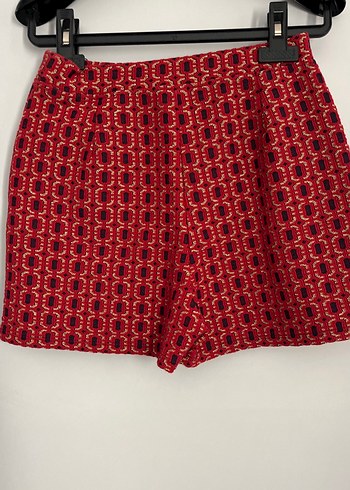 Kırmızı  Mini Etek şort - Görsel 7