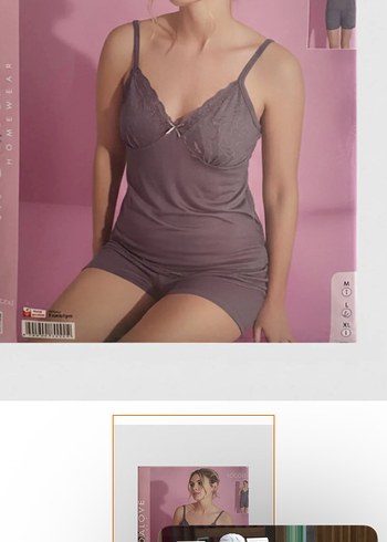 Kırmızı Baskılı Kadın Pijama Takımı - Görsel 5