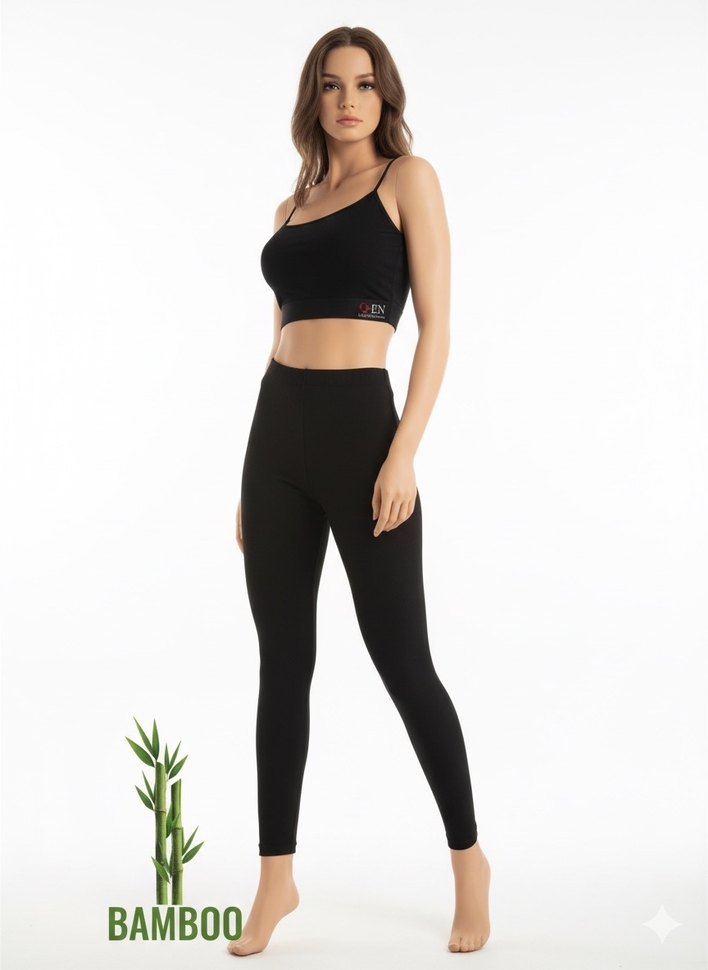 Beyaz Pamuklu Mini Tayt BAMBOO - Görsel 2