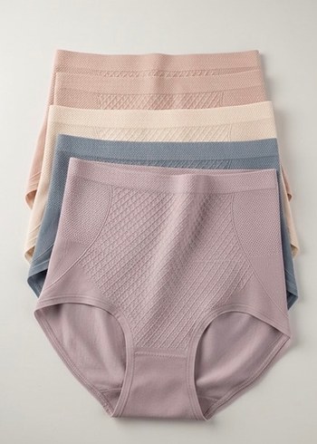 Bej Kadın Midi Atletik Külot 5 Li - Görsel 6