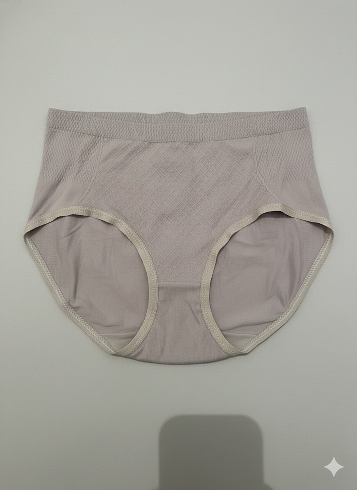 Bej Kadın Midi Atletik Külot 5 Li - Görsel 2