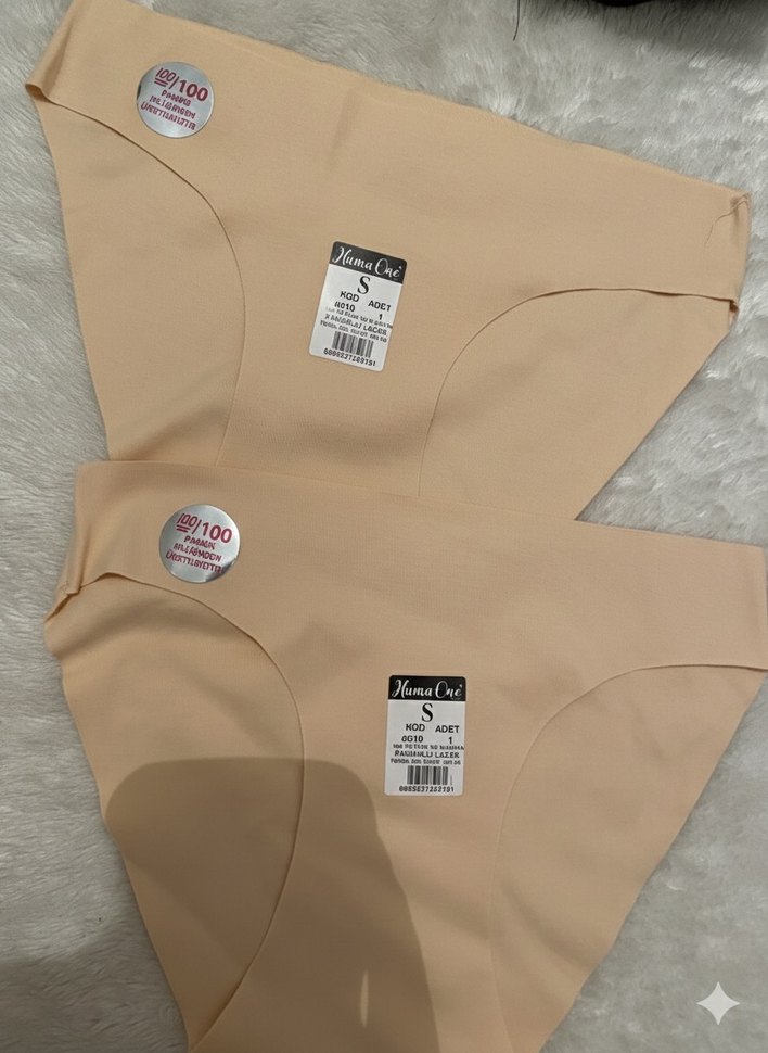 HumaOne Siyah Midi Kadın Külot 2'li Paket - Görsel 2