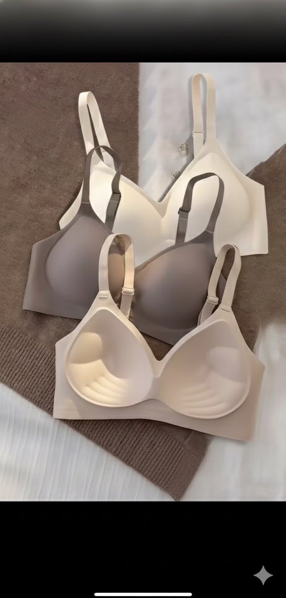 Bej Minimalist Dikişsiz Sütyen - Görsel 4