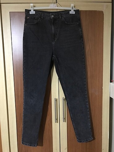 Topshop likralı füme jean pantolon