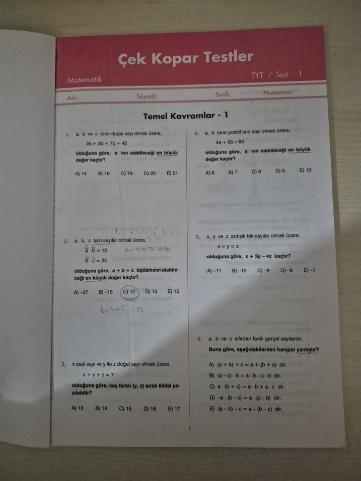 TYT-AYT Temel Matematik ve Geometri Soru Bankası - Görsel 2