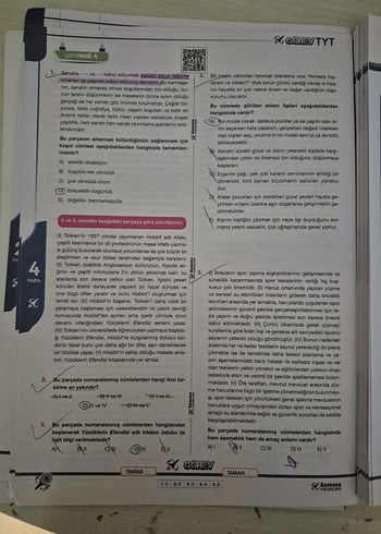Görev TYT Türkçe 36 Haftalık Çalışma Föyleri - Görsel 2