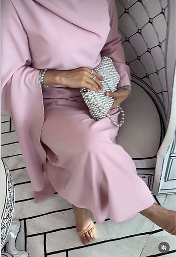 m Beden Hesa collcetion pembe abiye