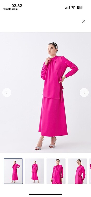 LCW pembe abiye elbise