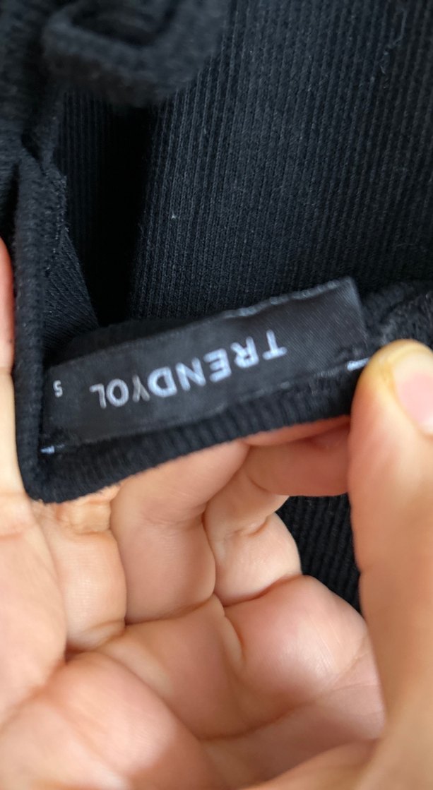 Siyah Uzun Kollu Sırt dekolteli Trendyol Mini Elbise - Görsel 2