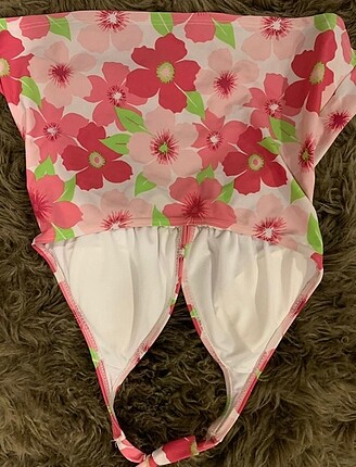 m Beden Çiçekli bikini üstü