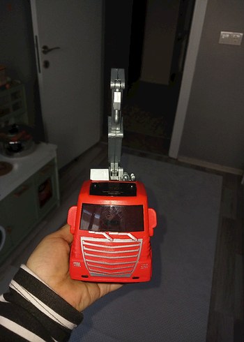 Renkli Kurtarma Vinçli Oyuncak Kamyon - Görsel 2