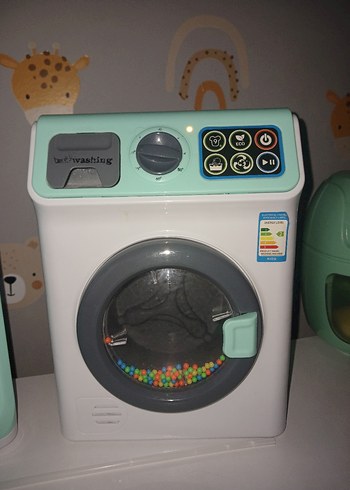 Renkli Bebek bulaşık makinesi ve Çamaşır Makinesi - Görsel 4